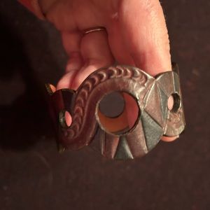 Peruvian Connection Leather Bracelet.